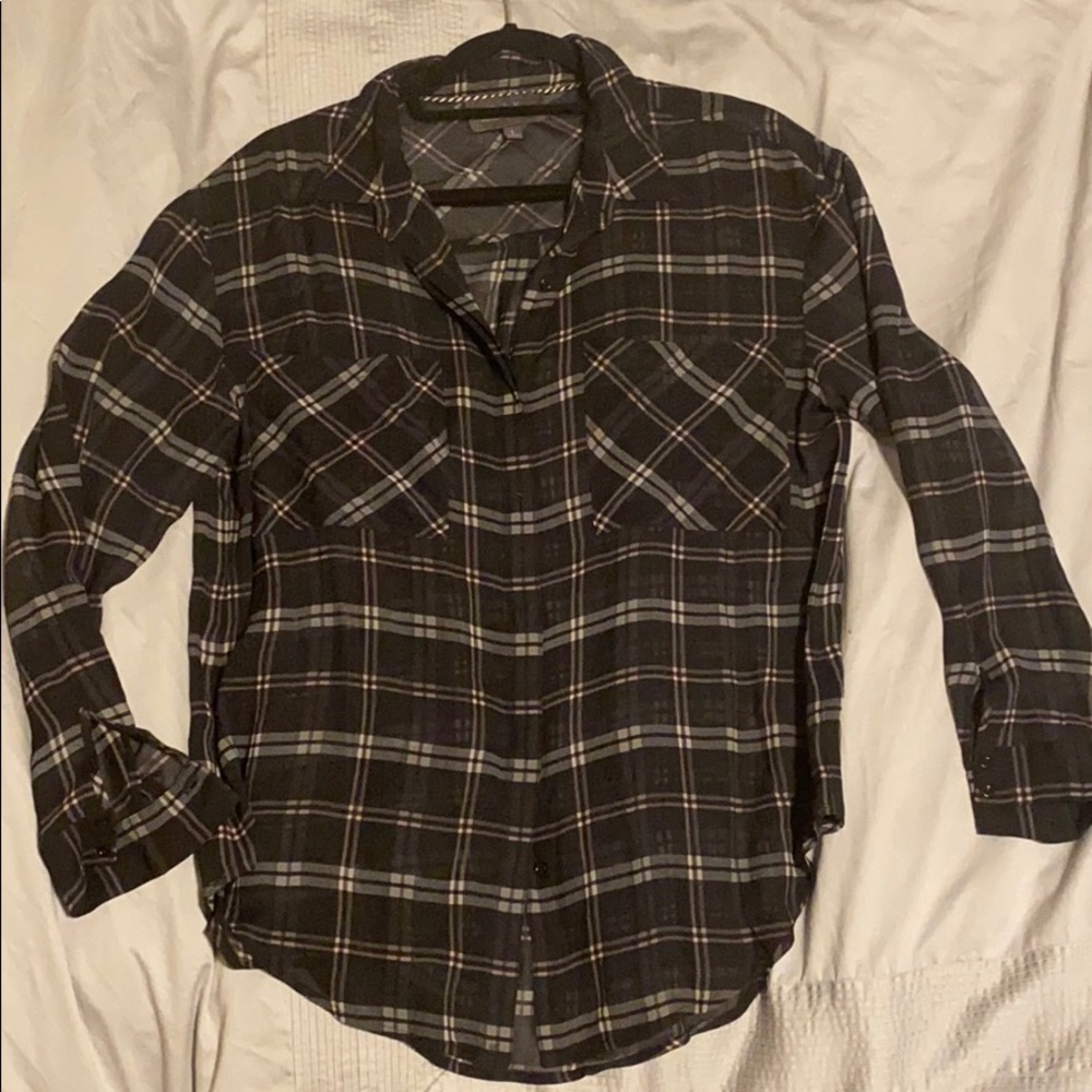Patterson J Kincaid Silk Plaid Button Down Sz. S